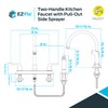 EZ-FLO Kitchen Faucet, Kitchen Sink Faucet with 2 Handles and
