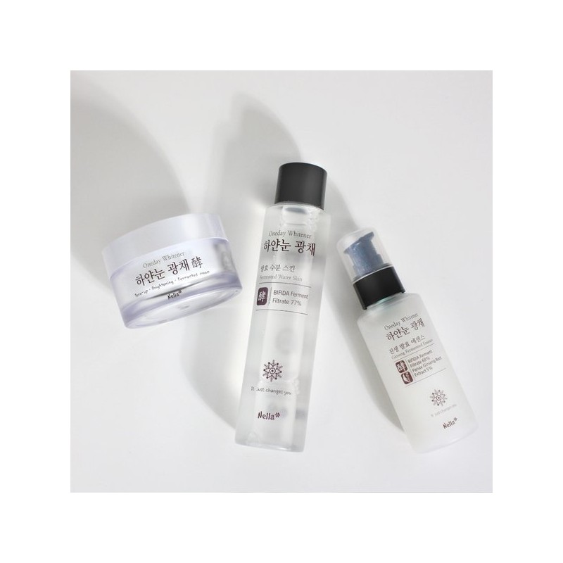 Nella 하얀눈 광채 발효 톤업크림 50g /기미 잡티 화이트닝 White