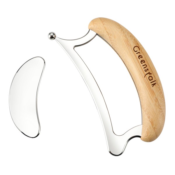 2 in 1 Stainless Steel Gua Sha Massage Tool Set