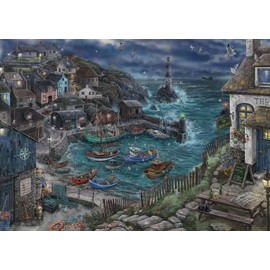 Ravensburger EXIT Puzzle 17365 The Fishing Village - 759 Pieces Puzzle for Adults and Children from 12 Years, Blue