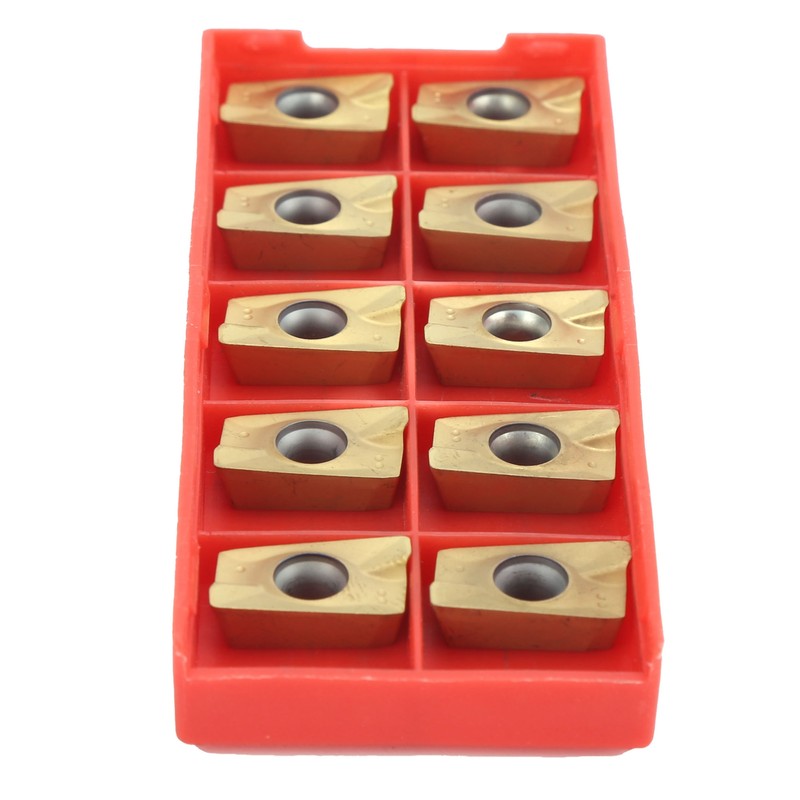 10Pcs Milling Inserts APMT1604 Cemented Carbide Yellow Coating Accessorie for