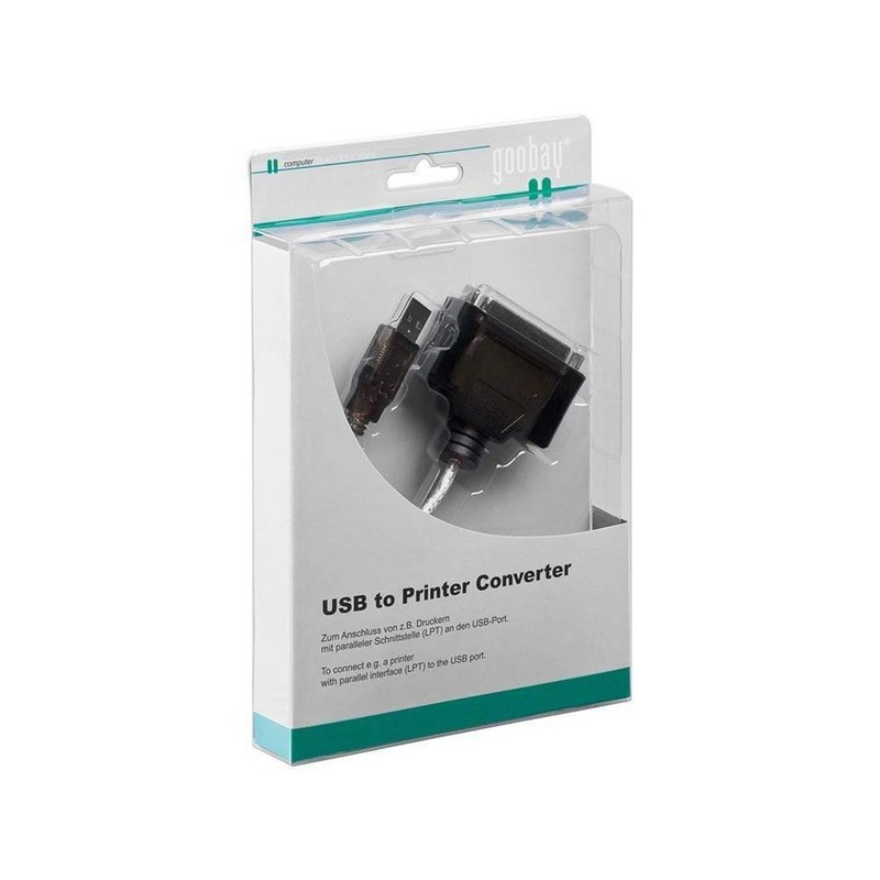 Wentronic USB zu parallel Konverter (USB A-Stecker auf 25 polig