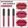 evpct 3Pcs Mauve red Berry pink Rose red Matte Liquid