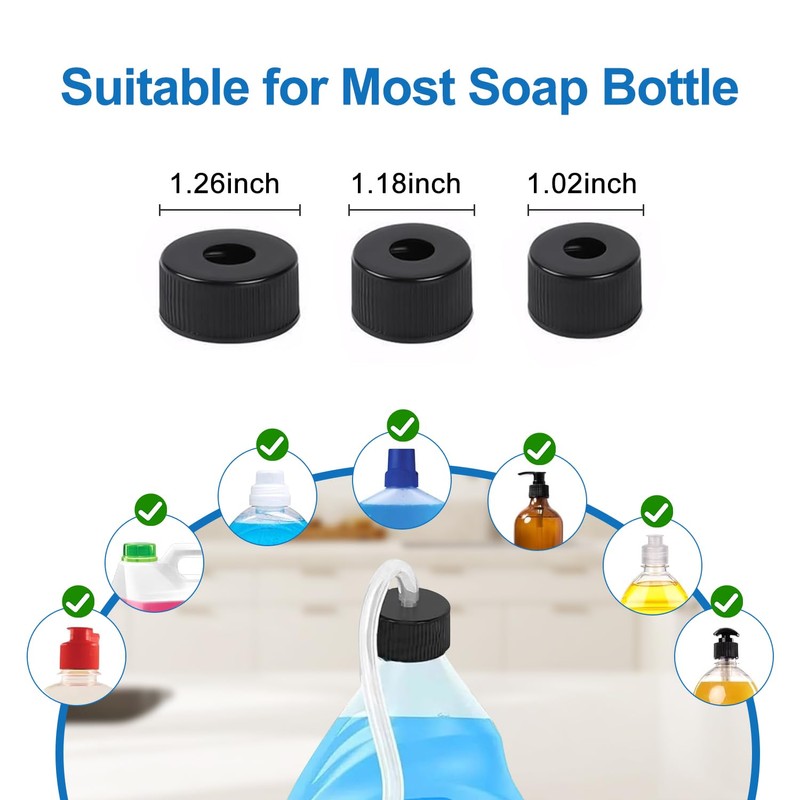 URSMART Soap Dispenser Extension Tube,Sink Soap Dispenser Extension Tube Kit