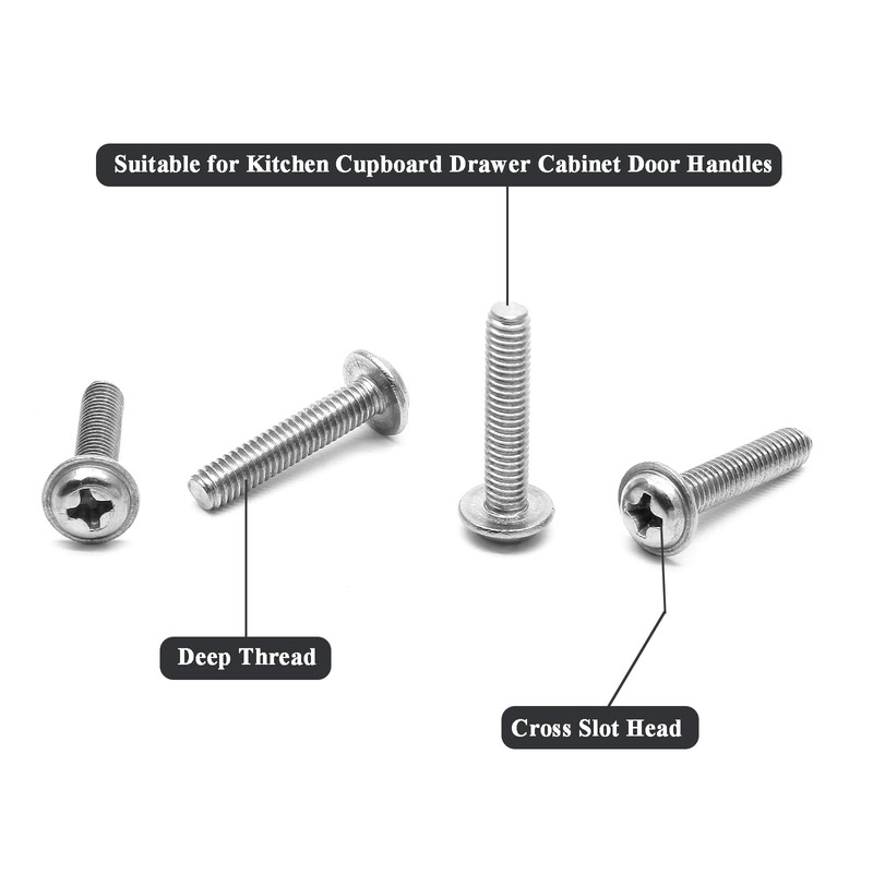 Cjueiom 20 Pack M4 Door Knob Screws, M4 x 18mm