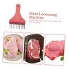 MAGICLULU Stainless Steel Meat Loosening Machine with Wooden Handle Efficient