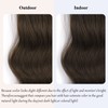 Vigorous Clip in Hair Extensions 4Pcs Chocolate Brown Long Wavy