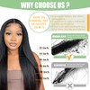 Loxxy Invisible Yaki Straight Clip Ins Seamless Natural Black PU