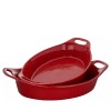 Rachael Ray 2-Piece Oval Stoneware Large Set. 2.48-qt & 3.25-qt