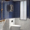 VaryPaper 10 Sheets Navy Blue Subway Tile Peel and Stick