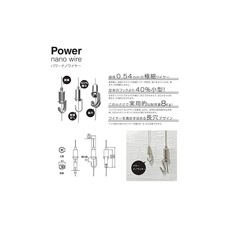 Fukui Kinzokukogei Power Nanowire No. 1033 Industry Smallest Hook &