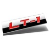 Auto Dynasty Chrome Finish Metal Emblem LT1 Badge (Red Letter)