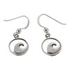 Touch Jewellery 925 Sterling Silver Wave Drop Earrings