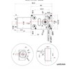 Double Shaft Gear Motor Self Locking CW CCW Aluminum Alloy