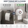 Smiling Face Toilet Paper Holder for Bathroom Storage – No-Drill