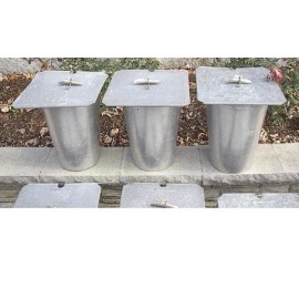 6 MAPLE SYRUP Aluminium Sap BUCKETS + 6 Lids Covers + 6 Taps Spouts Spiles