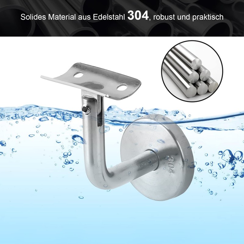 Sonnewelt Pack of 5 Stainless Steel Handrail Support Handrail Holder