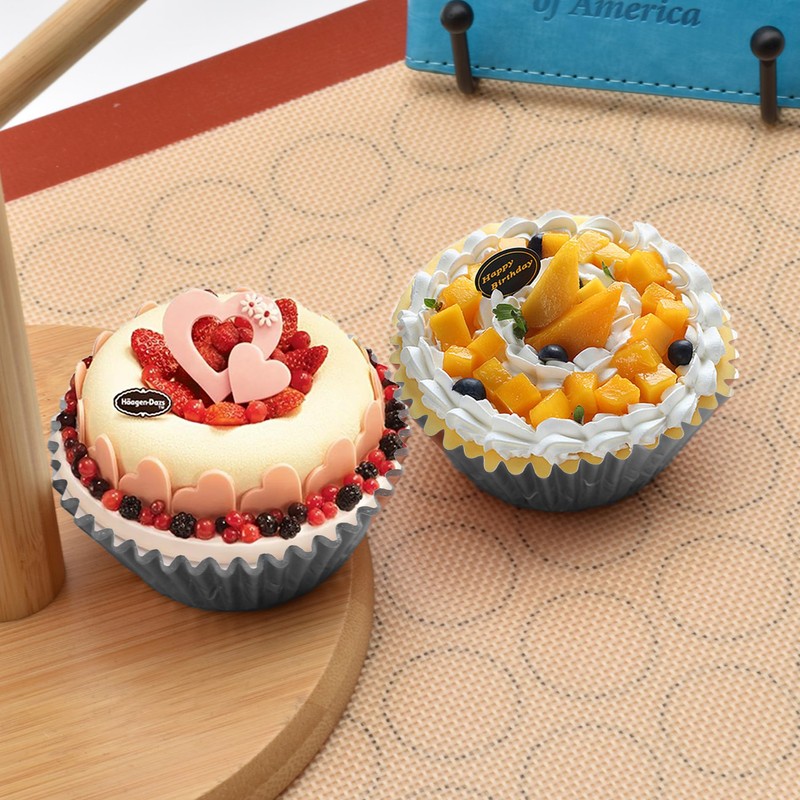 200 Pcs Rose Gold Foil Cupcake Liners Standard Baking Cups