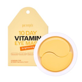 10 DAY Eye Mask Vitamin 20pcs (10pairs) - Brightening Eye Patch, Even Skin Tone with Ascorbic Acid, Vitamin Complex, Glutathione, Niacinamide, travel friendly, lightweight