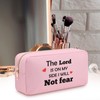 Heigebi Christian Gift for Women Faith Bible Verse Makeup Bag