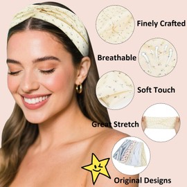 TERSE Headbands for Women Non Slip: Twist Head Bands for Women's Hair Trendy Cute Hair Bands