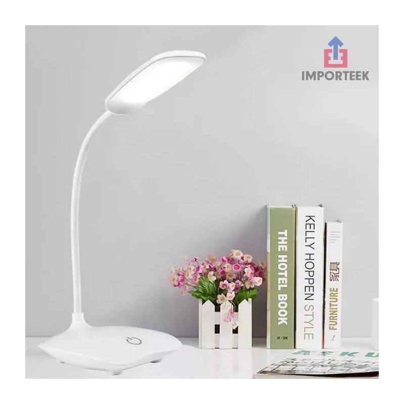 Importeek Lampara Escritorio Recargable Usb Led Ajustable 360 Lectura