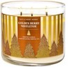 Golden Berry Mistletoe 3-Wick Scented Candle 14.5 Ounce