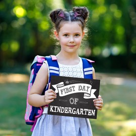 FLYAB 16PCS First and Last Day of School Signs Double-Side Back to School Sign First Day of School Sign for Preschool Kindergarten 1st-12th Grades to College