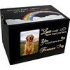 Sofunii Pet Urn for Ashes, Solid Wood Memorial Urn for