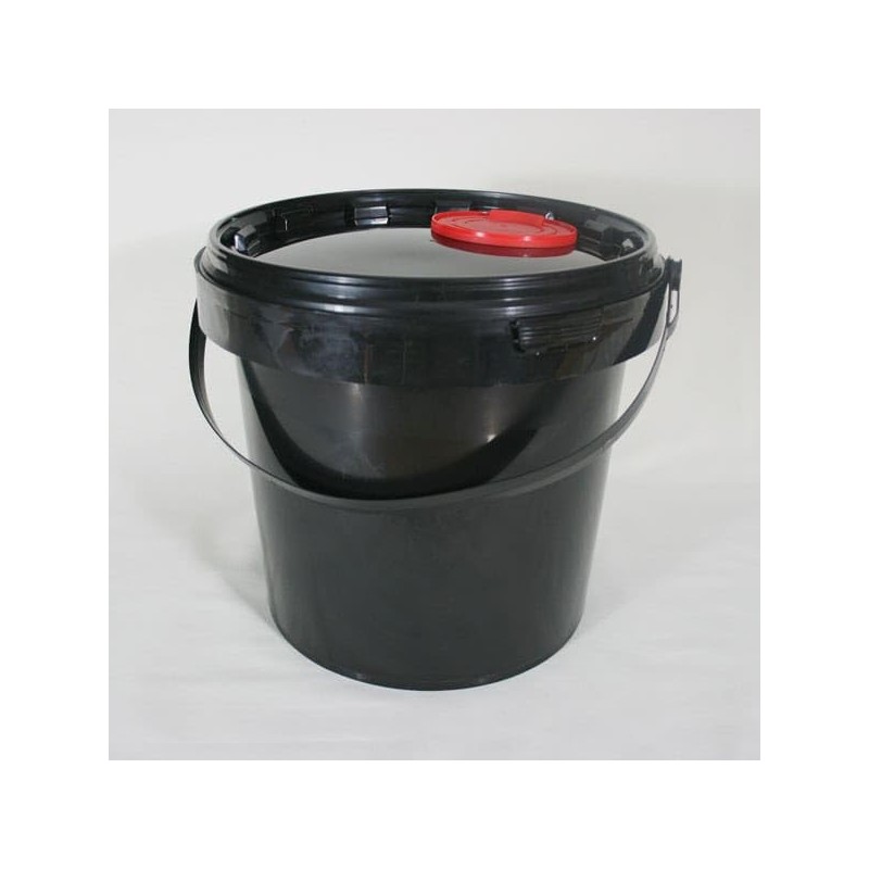 Lubrisolve 6 Litre Heavy Duty Black Round Bucket UN Approved
