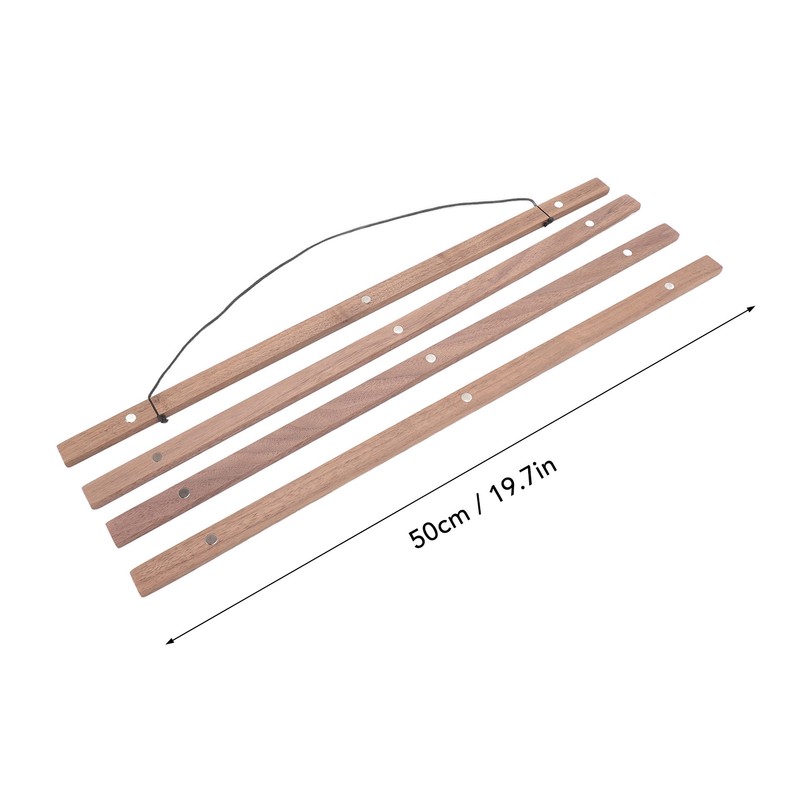 Magnetic Poster Frame Hanger DIY Reusable Black Walnut Magnet Poster