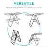 Brookstone 2 Tier Folding Rack – Indoor/Outdoor Collapsible Clothes Dryer