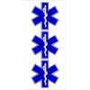 Sticker Tiger Star of Life medical EMS EMT paramedic medics Helmet Hard Hat stickers HS-1032
