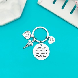 Ximalun Colleague Leaving Gifts for Occupational Therapy Farewell Gift Good Luck in Your New Job You Traitor Keyring OT Goodbye Gift New Job Going Away Gifts for Occupational Therapist