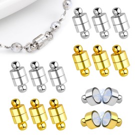 Pack of 12 Magnetic Clasp Chain, Clasps for Bracelets, Chain Clasp, Magnetic Clasp for Chains, Magnetic Clasps for Chains, Magnetic Clasps for Jewellery Chains