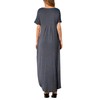 HUSKARY Women's Summer Maxi Dress Casual Loose Pockets Long Dress