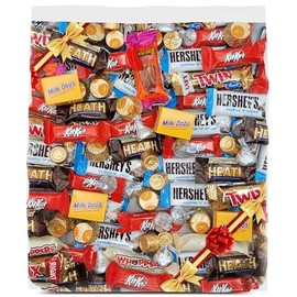 Bulk Chocolate Variety Pack 2 lb – Giftable Assorted Fun Size Milk Chocolates, Individually Wrapped Candy Mix for Parties, Office Snacks & Sharing 2 Pounds