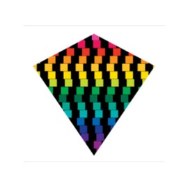 X-Kites ColorMax® 25" Nylon Kite - Sky Tails, Handle & Line Included! (Cubes)