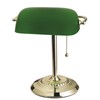 Catalina Lighting Traditional Desk Lamp, Green, Smart Home Capable for