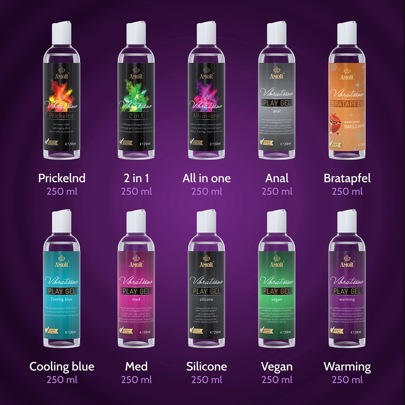 Vibratissimo Vibratissimo Play Gel Cooling blue 2x250 ml I Gleitmittel