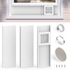 Memrita Dryer Vent Window Kit for 4" Diameter Dryer Vent