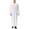 LVCBL Thobe for Men Islamic Muslim Caftan Thobe Mens Abaya