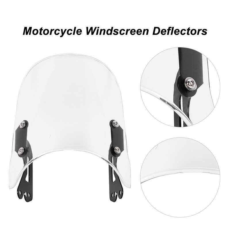 Motorcycle Windscreen Deflectors PC Reduced Wind Resistance Fairing Windshield for