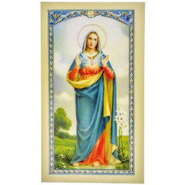 William J. Hirten Traditional Holy Cards with Catholic Art and Prayers (Consecration to Mary)