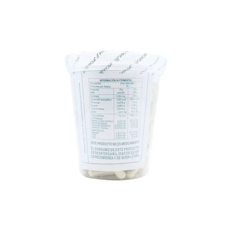 Ajo 150 Cap-prosa Sabor Sin Sabor