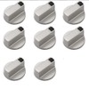 Gas Cooker Oven Stove Knob Control Rotary,8 Pcs Round Gas