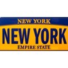 TNND New York Background Novelty Metal License Plate License plate