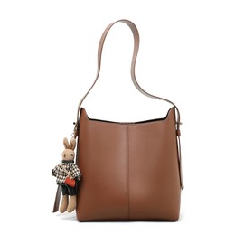 Semo1mus Women's Shoulder Bag, Tote Bag, Handbag, Large Capacity, Popular, Cowhide Leather, Handbag, Genuine Leather, Commuting Bag, Shoulder Bag, Handbag, Crossbody, 3-Way, Doll Included, Casual, Cute