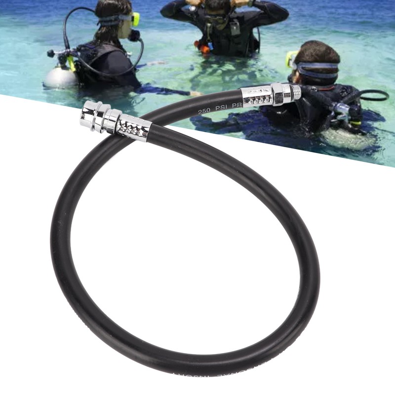 Scuba Diving BCD Low Pressure Regulator Hose Flexible Rubber Gas