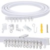 5 Meters (16.4FT) Flexible Bendable Ceiling Curtain Track,Room Divider, Window